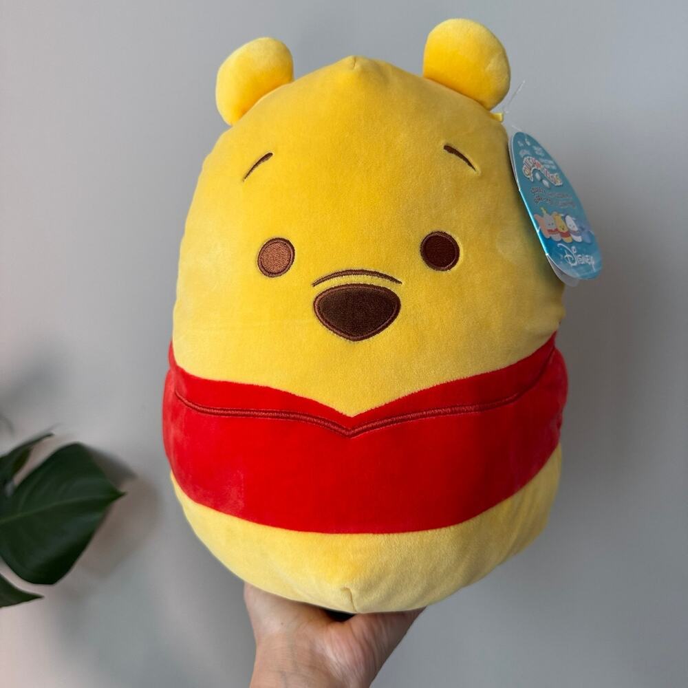 Winnie The Pooh Squishmallows Official Kellytoy Plush 12 Inch 2021 Disney NWT
